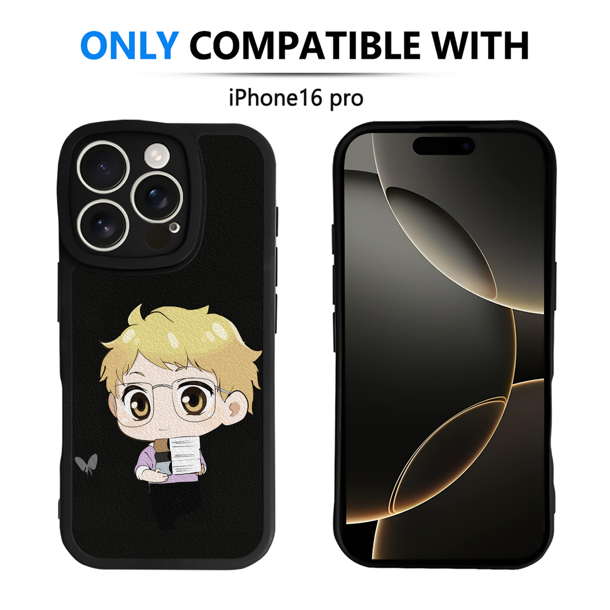 （画像用） ハイキュー!! Haikyu!! 【iPhone 16シリーズ対応】シリコンスマホケース（レザー調） 材質：シリコン